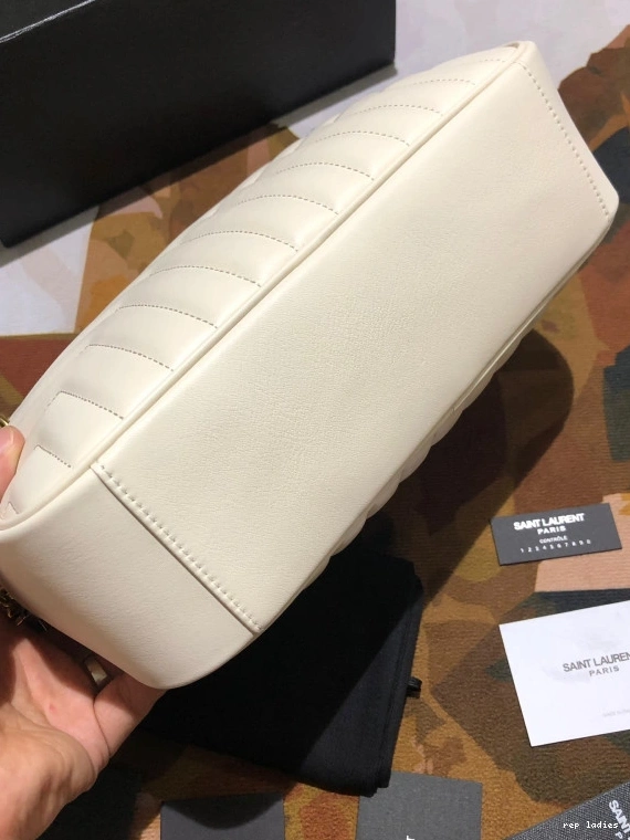 Repzbay REP CAMERA IN Y-QUILTED LEATHER JOAN BAG SMOOTH YSL 0716